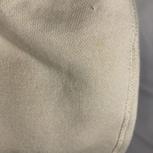LEVIS HOODIE MENS SMALL BEIGE/TAN/WHITE HOODED SWEATSHIRT PULLOVER - Picture 10 of 15